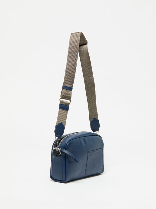 Leather Crossbody in Marine/Navy, Jack Gomme