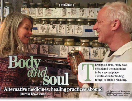Medicine Ranch and proprietors, Josh Geetter and Judy Godec, featured in the Telluride Daily Planet's WINTERGUIDE '17 article titled "Body & Soul - Alternative Medicines, Healing Practices Abound..."