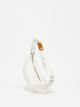Leather Moonbag in Blanc, Jack Gomme