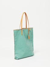 Coated Linen Tote in Sea, Jack Gomme