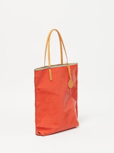 Coated Linen Tote in Tomato, Jack Gomme