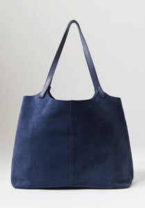 Palomba Sapphire Suede Handbag