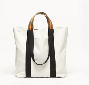 Shoulder/Hand Unisex Tote in Blanc, Jack Gomme