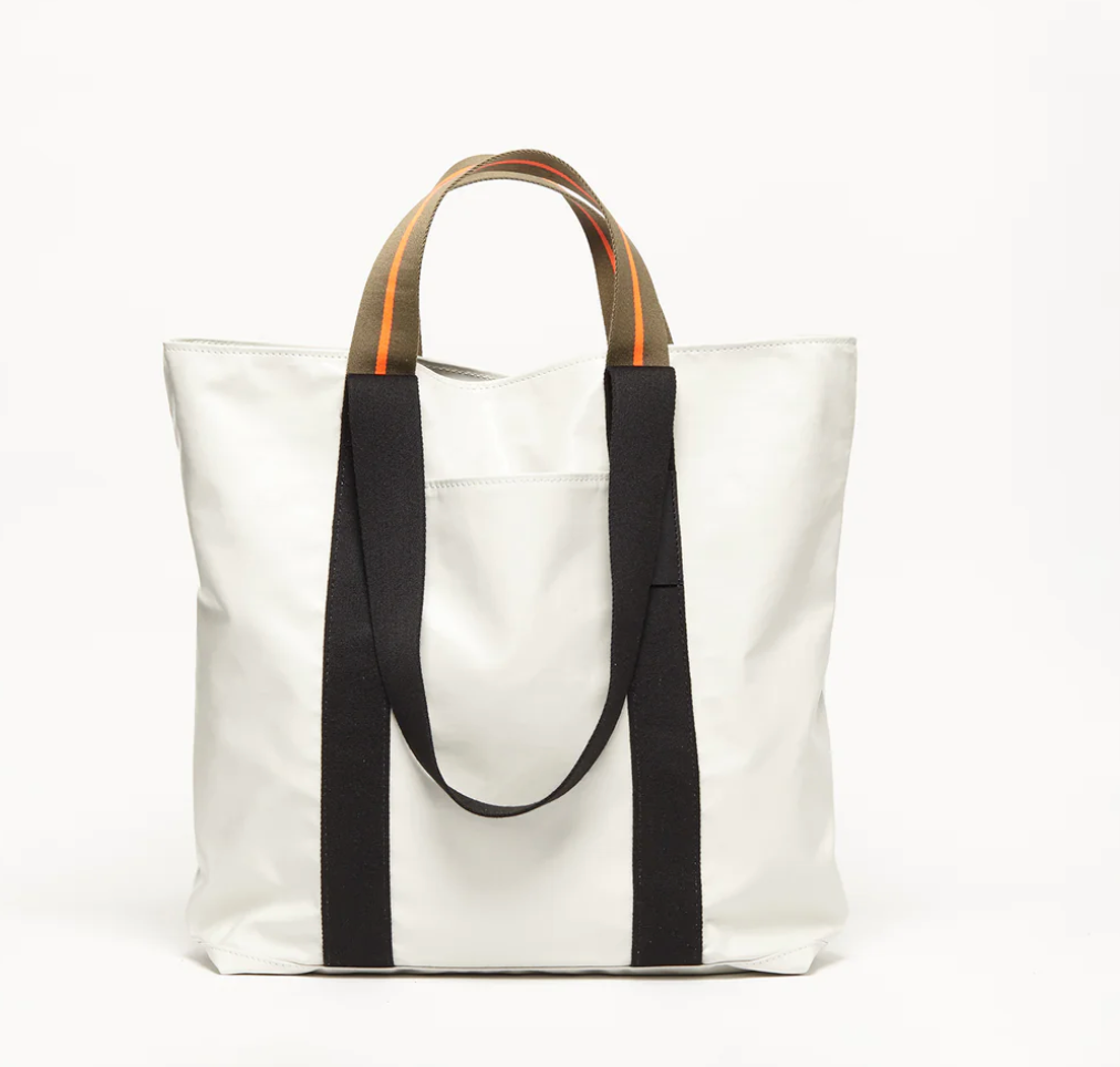 Shoulder/Hand Unisex Tote in Blanc, Jack Gomme