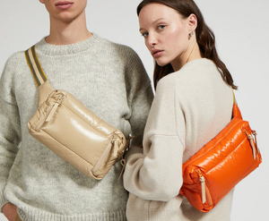 Down-filled Belt Bag in Khaki Green, Jack Gomme