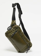 Down-filled Belt Bag in Khaki Green, Jack Gomme