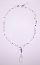 Moonstone Drop Silver Necklace