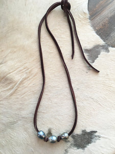 Precious Tahitian on Leather
