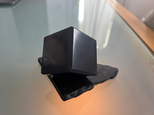 Shungite Geometric Cube 2