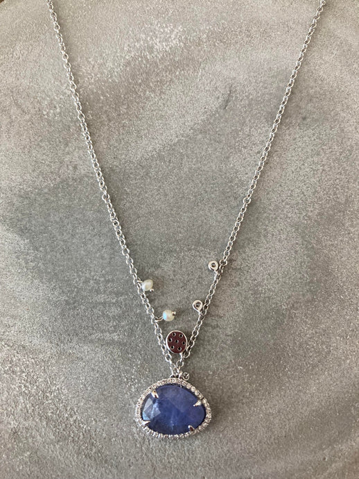 Meira T Tanzanite & Diamond Necklace