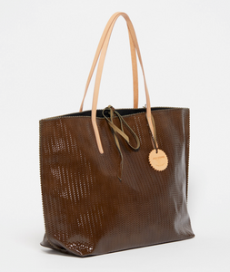 Jack Gomme Embossed Leather Tote LIBRE